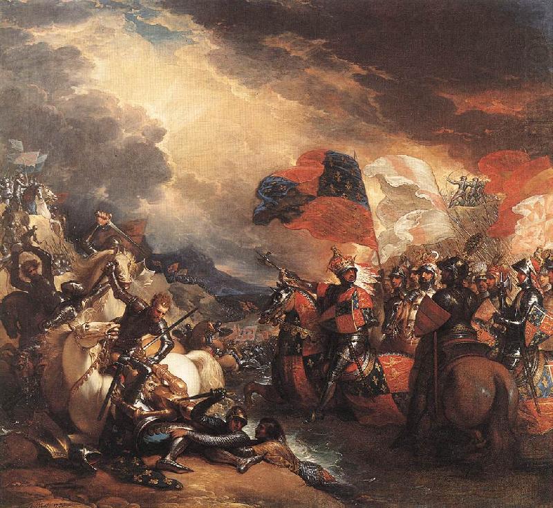 Benjamin West Edward III Crossing the Somme china oil painting image
